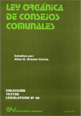 <br>BREWER-CAR�AS, Allan R.<br>LEY ORG�NICA DE CONSEJOS COMUNALES.